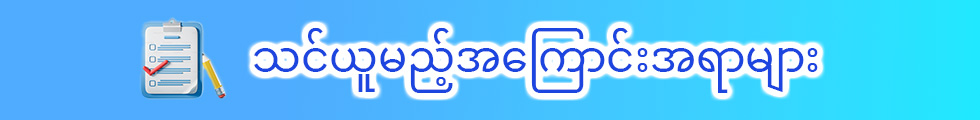 သင်ယူမည့်အကြောင်းအရာများ